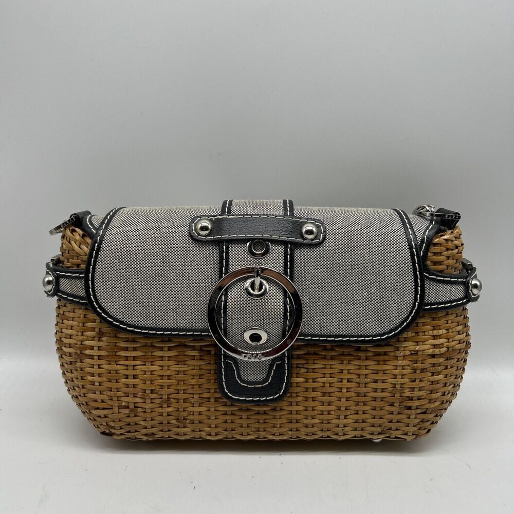 Rafe New York Purse Women Woven Shoulder Bag Straw Handbag